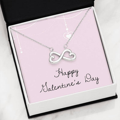 Happy V Day Infinity Hearts Necklace