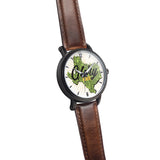 Unisex Cactus Texas Watch with Genuine Leather Strap