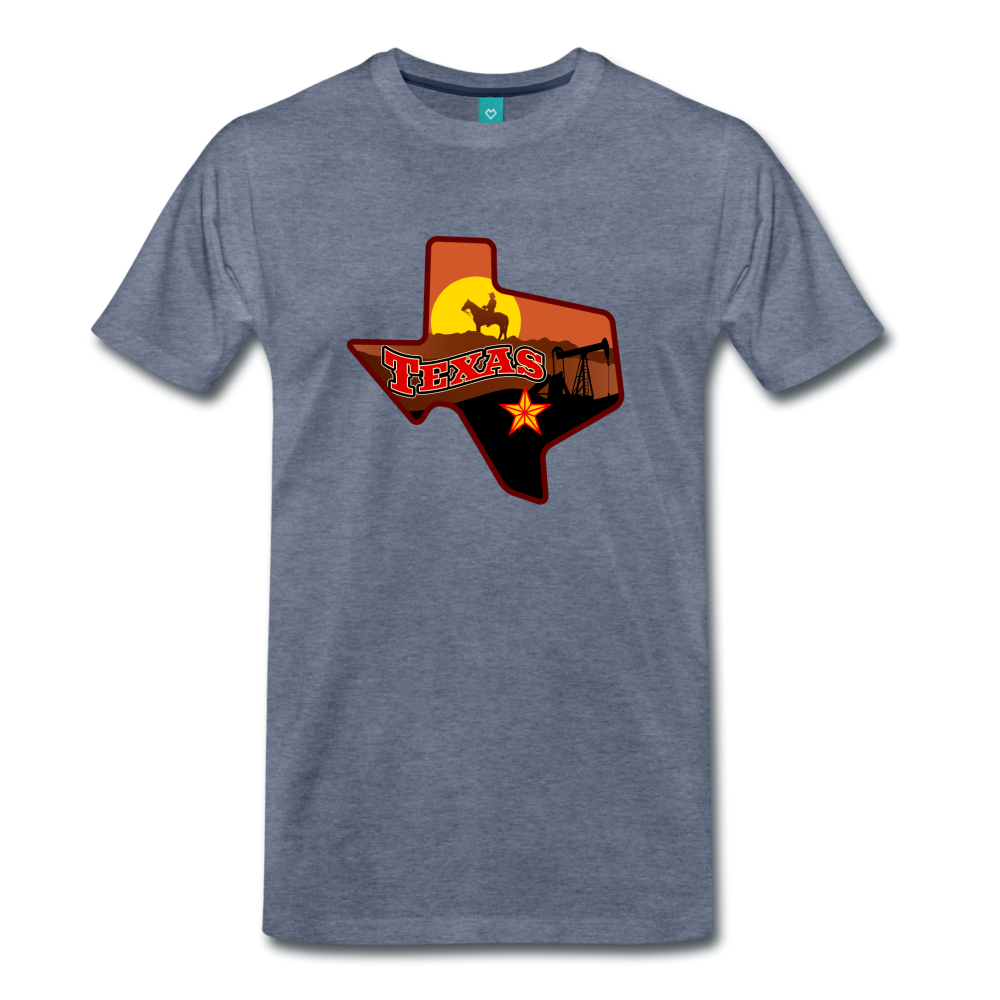 Texas's Premium T-Shirt - heather blue
