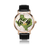 Unisex Cactus Texas Watch with Genuine Leather Strap