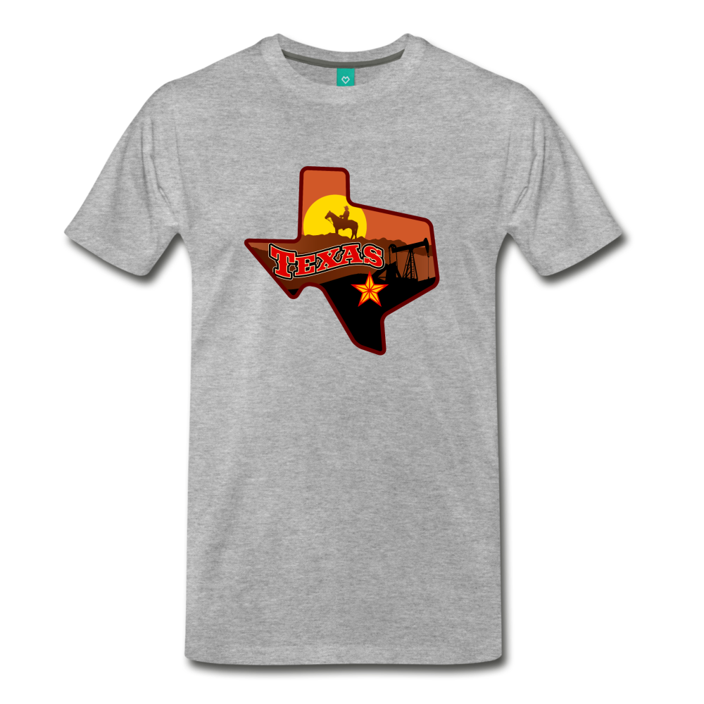 Texas's Premium T-Shirt - heather gray