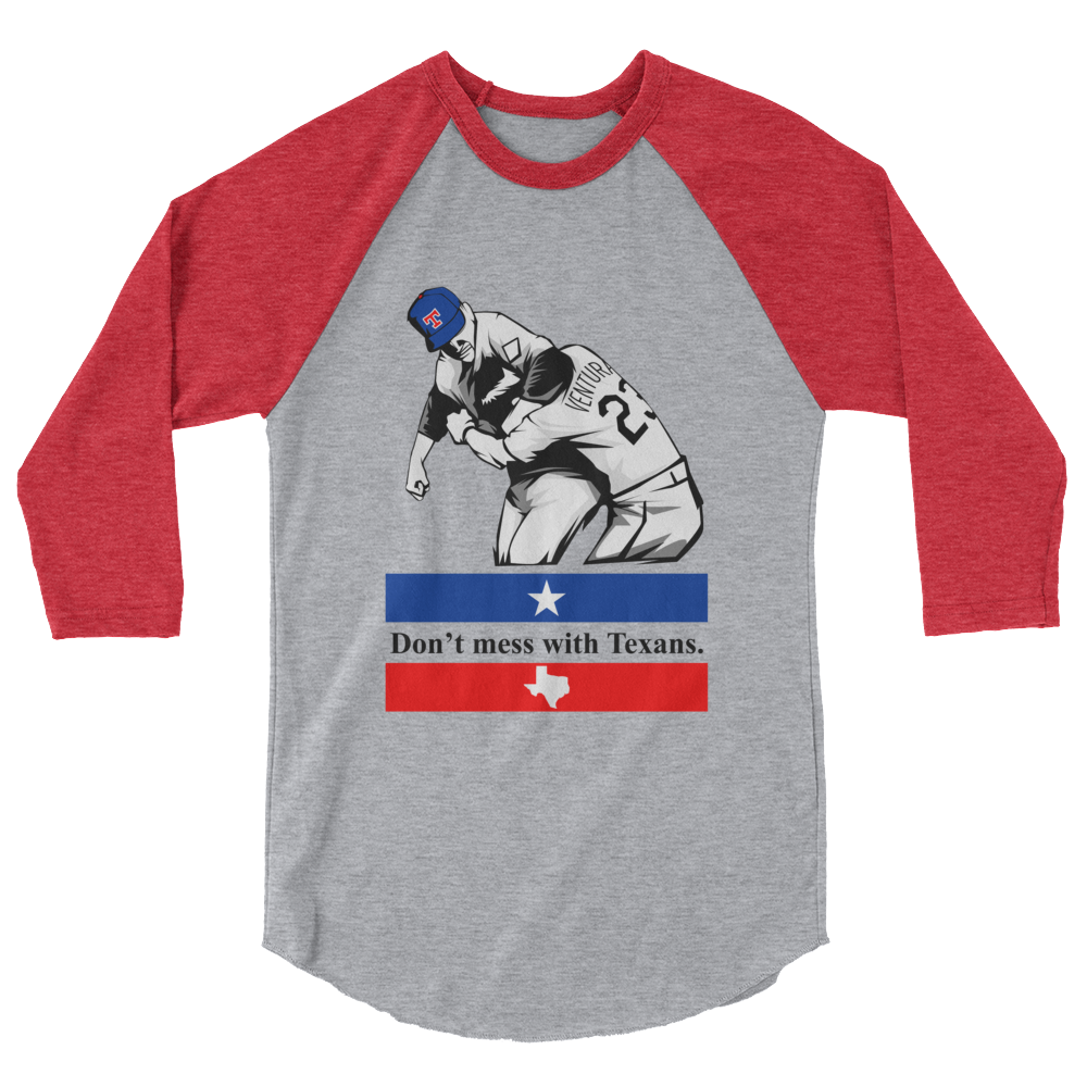 Don't Mess with Texans Baseball Raglan
