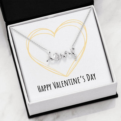 Happy V Day Love Necklace