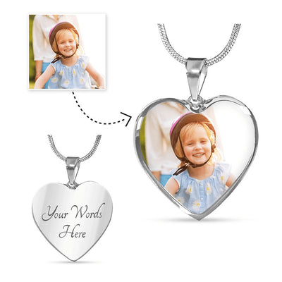Personalized  Heart Pendant Necklace