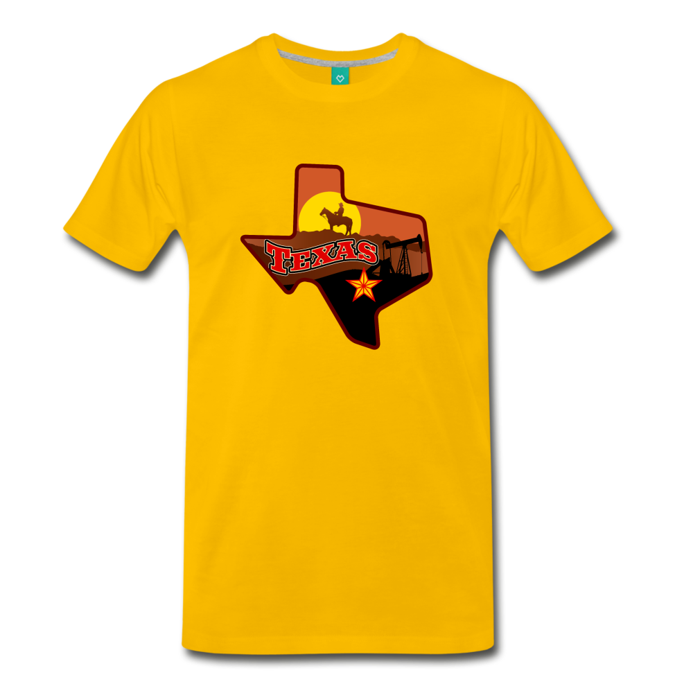 Texas's Premium T-Shirt - sun yellow