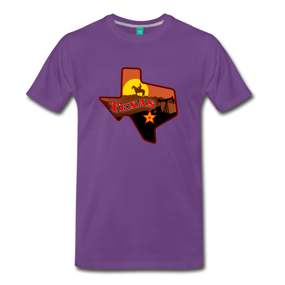 Texas's Premium T-Shirt - purple