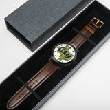 Unisex Cactus Texas Watch with Genuine Leather Strap