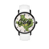 Unisex Cactus Texas Watch with Genuine Leather Strap