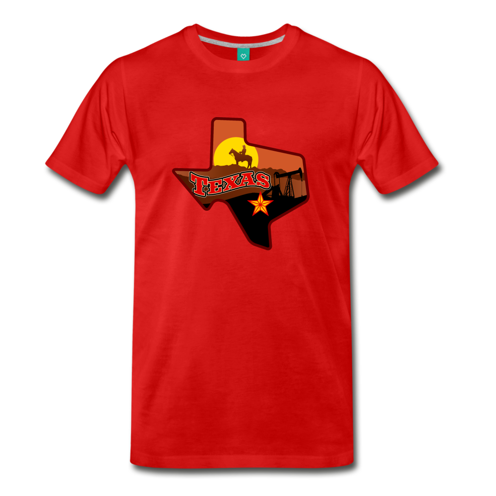 Texas's Premium T-Shirt - red
