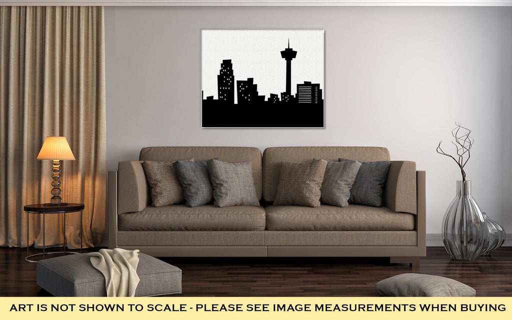 Gallery Wrapped Canvas, Cartoon San Antonio