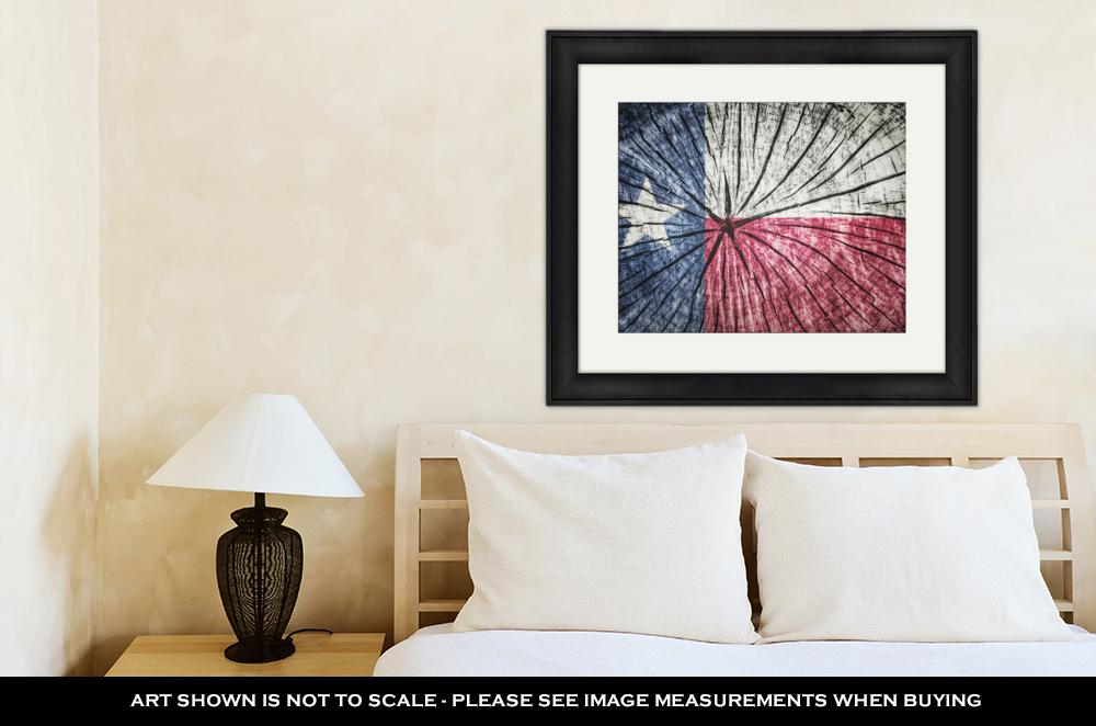 Framed Print, Flag Of Texas