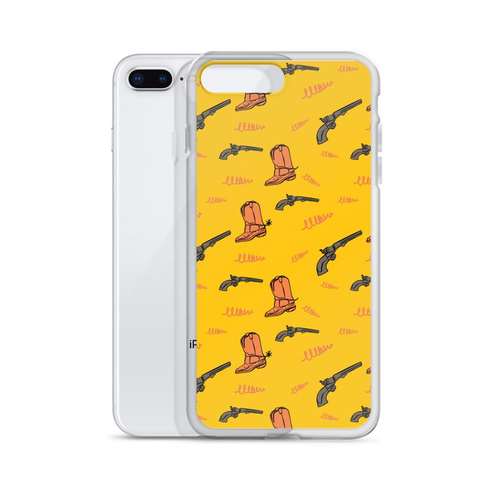 Texan Cowboy boots & Gun iPhone Case