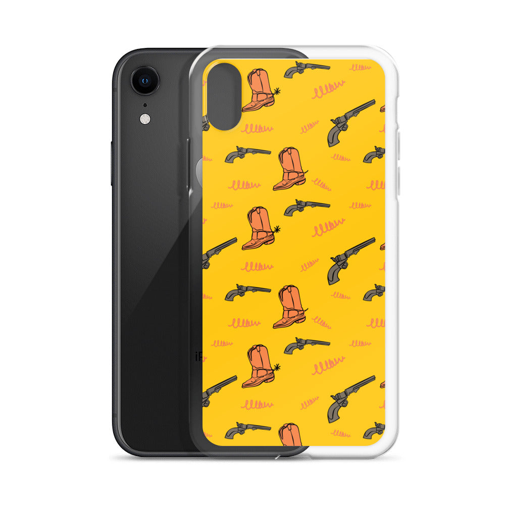 Texan Cowboy boots & Gun iPhone Case