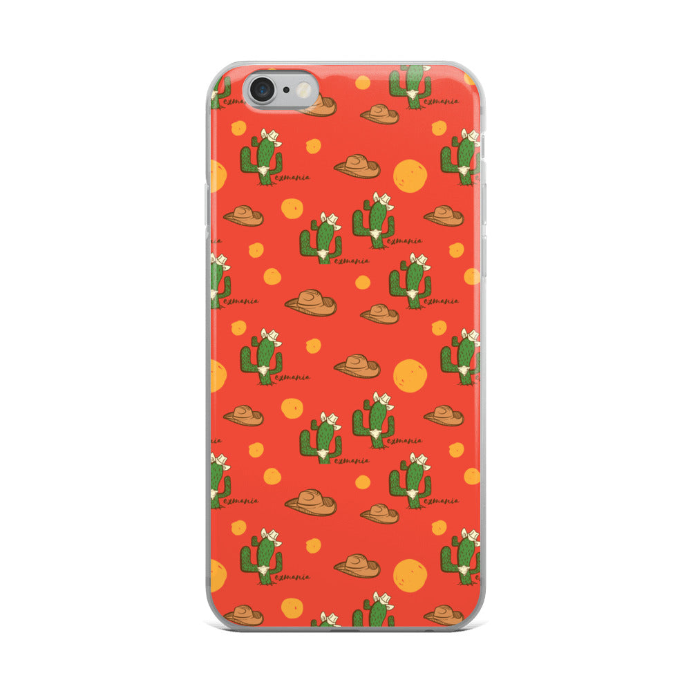 Texan Cactus Vintage iPhone Case