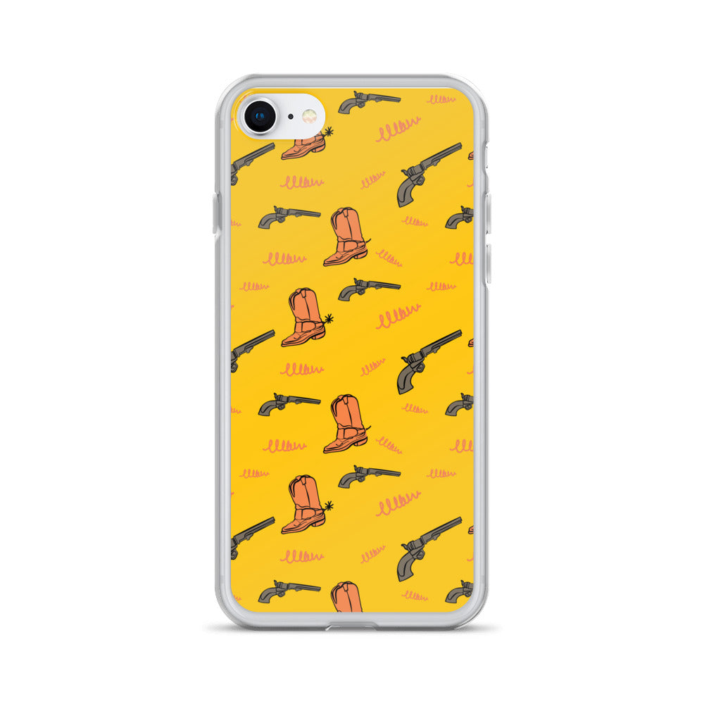 Texan Cowboy boots & Gun iPhone Case