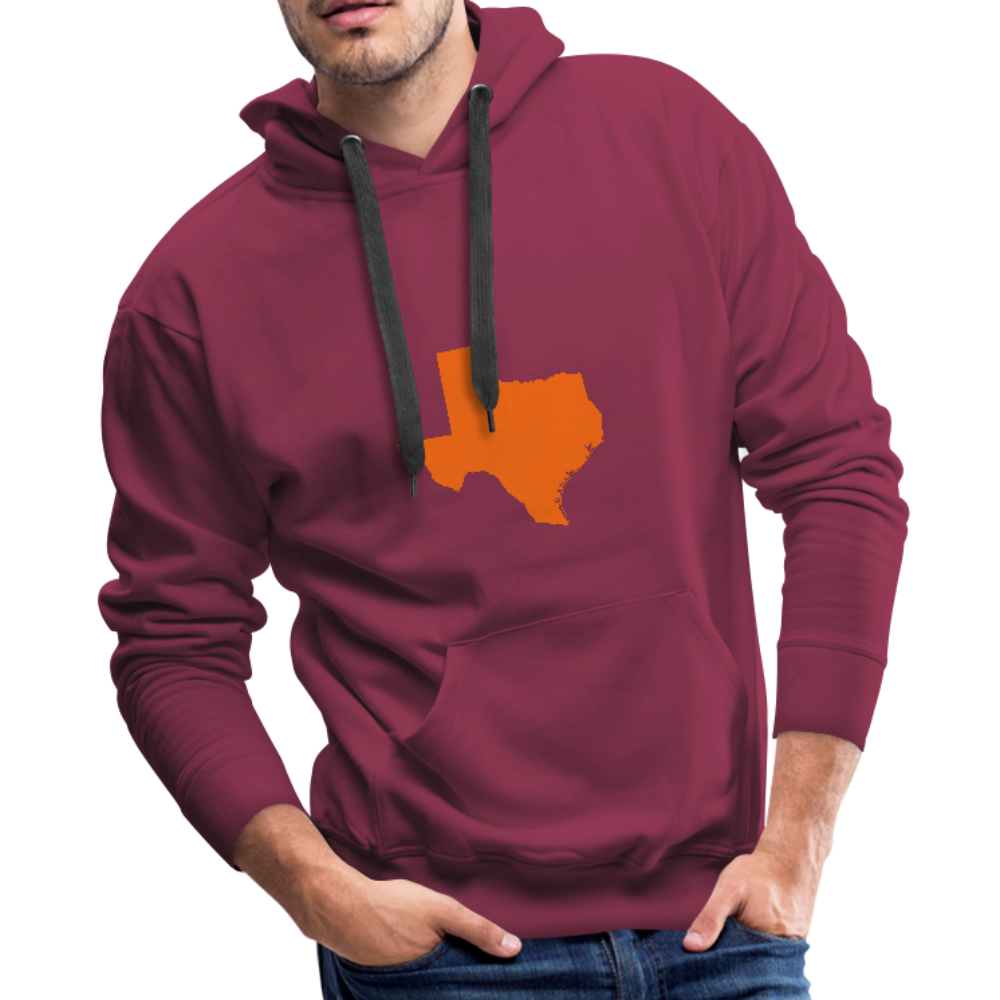 Classic TX Map Hoodie - burgundy