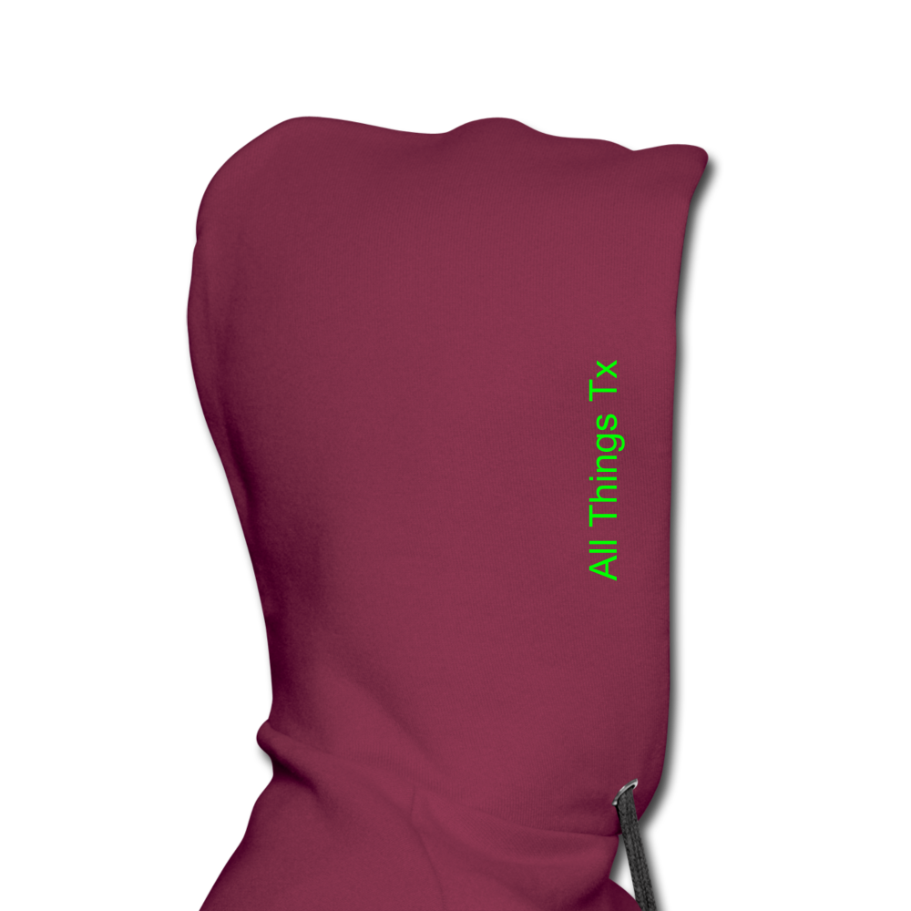 Classic TX Map Hoodie - burgundy