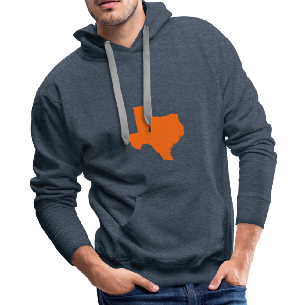 Classic TX Map Hoodie - heather denim