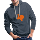 Classic TX Map Hoodie - heather denim