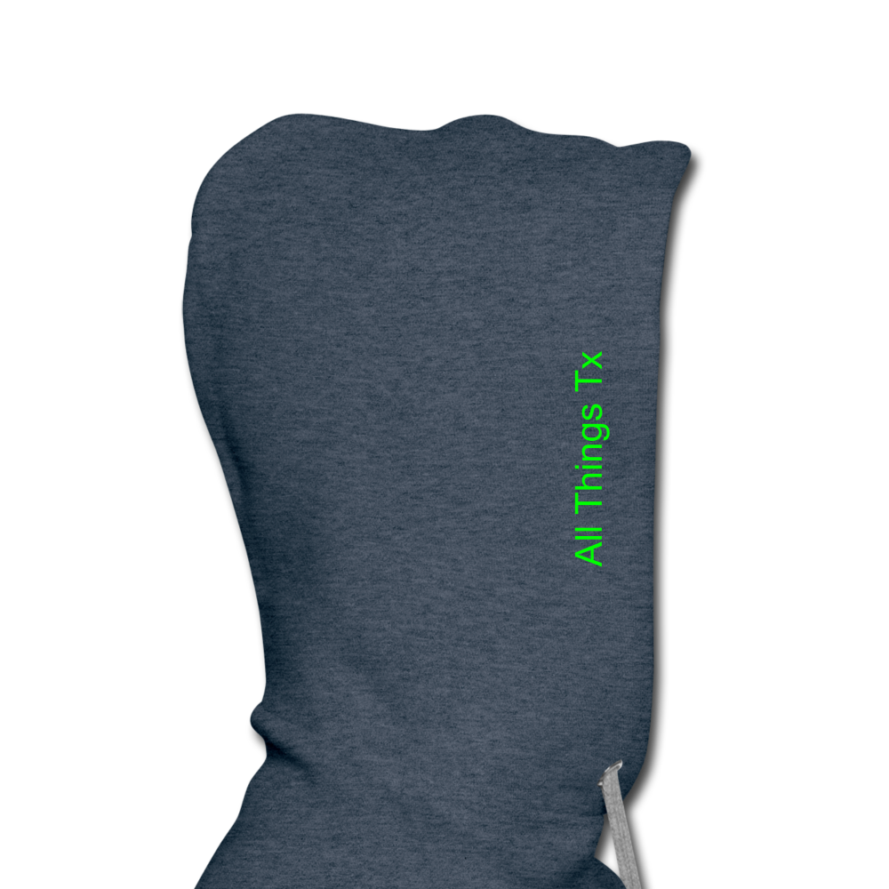 Classic TX Map Hoodie - heather denim