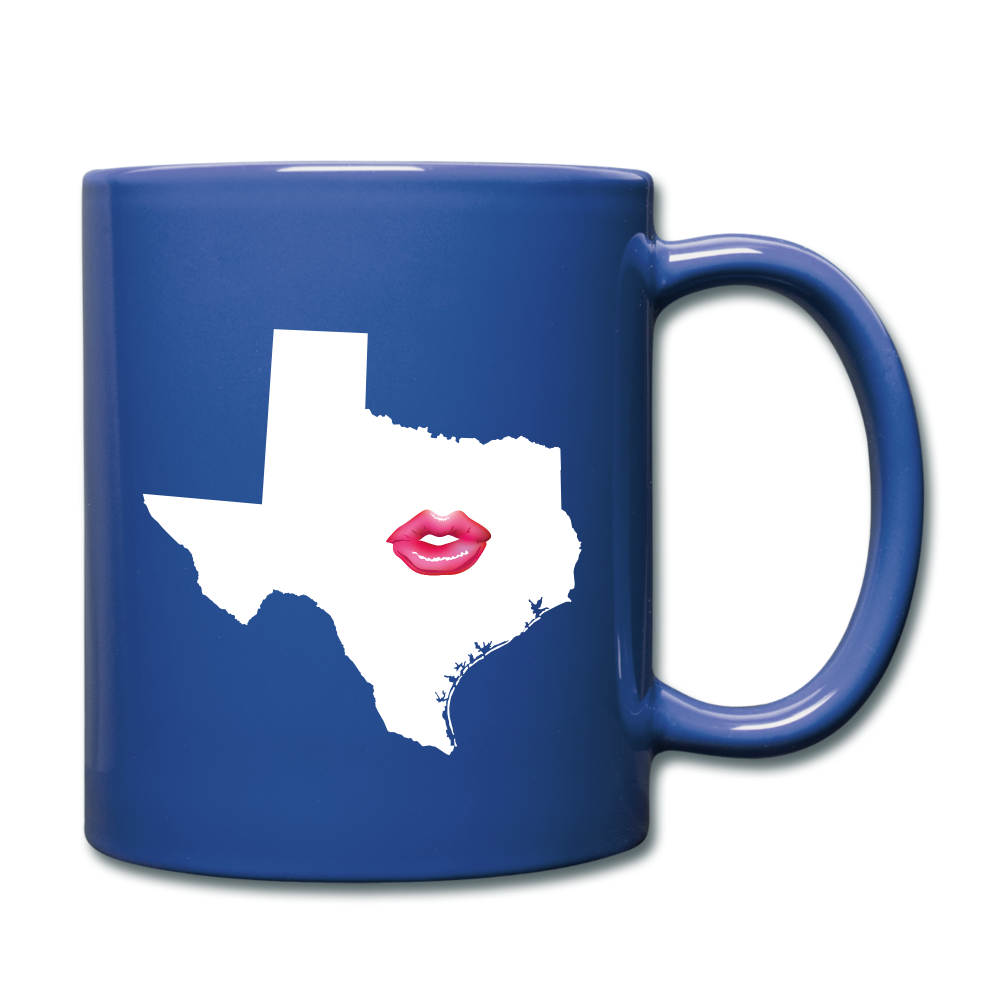 Texas Kiss  Mug - royal blue