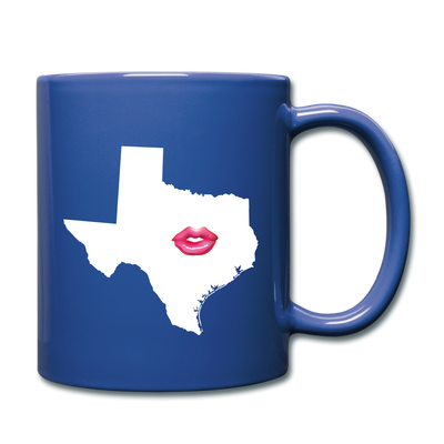 Texas Kiss  Mug - royal blue