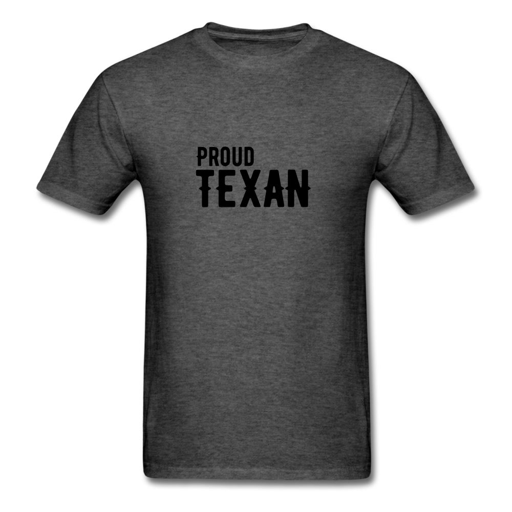 Proud Texan T-Shirt - heather black