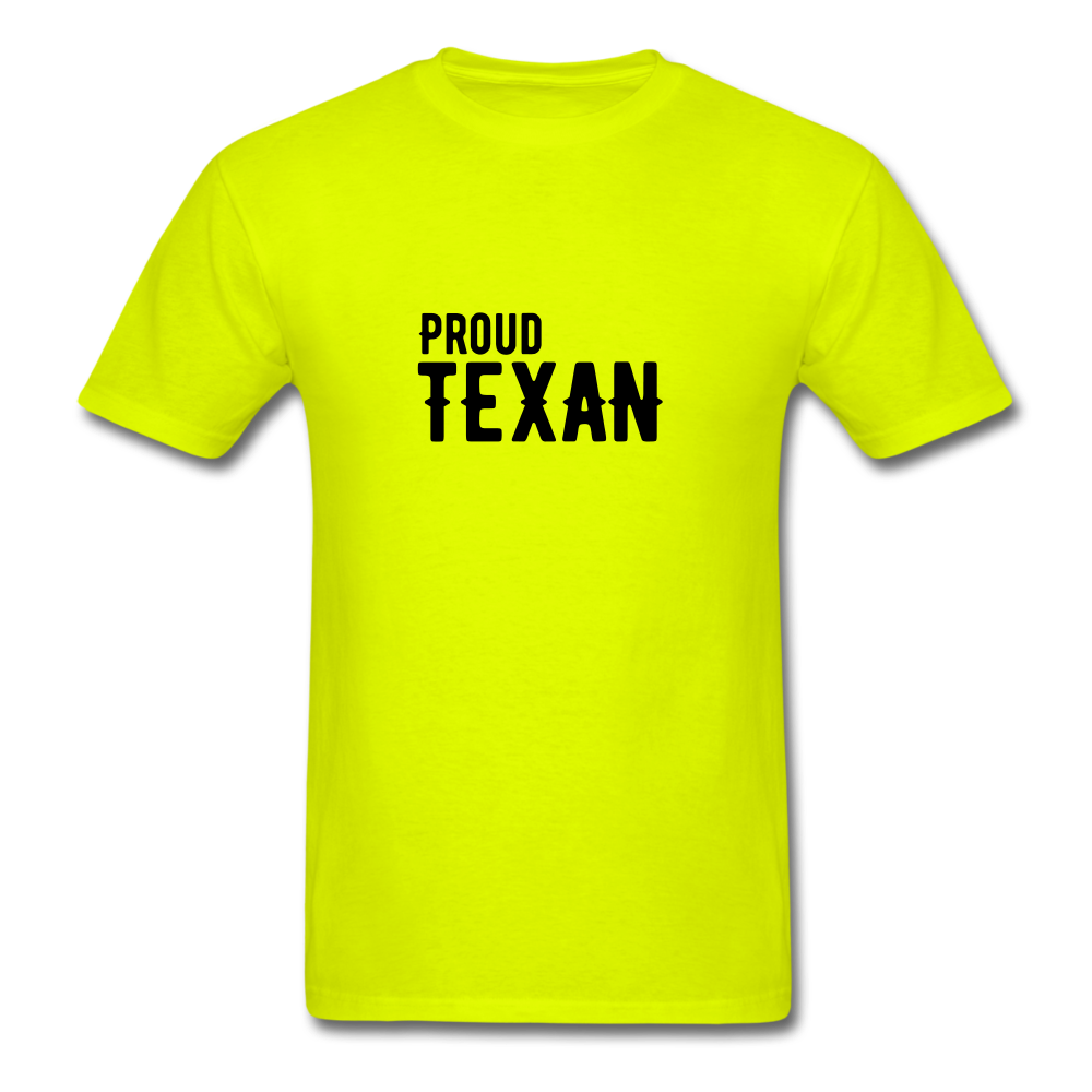 Proud Texan T-Shirt - safety green