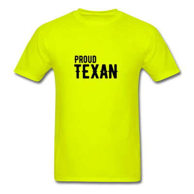 Proud Texan T-Shirt - safety green