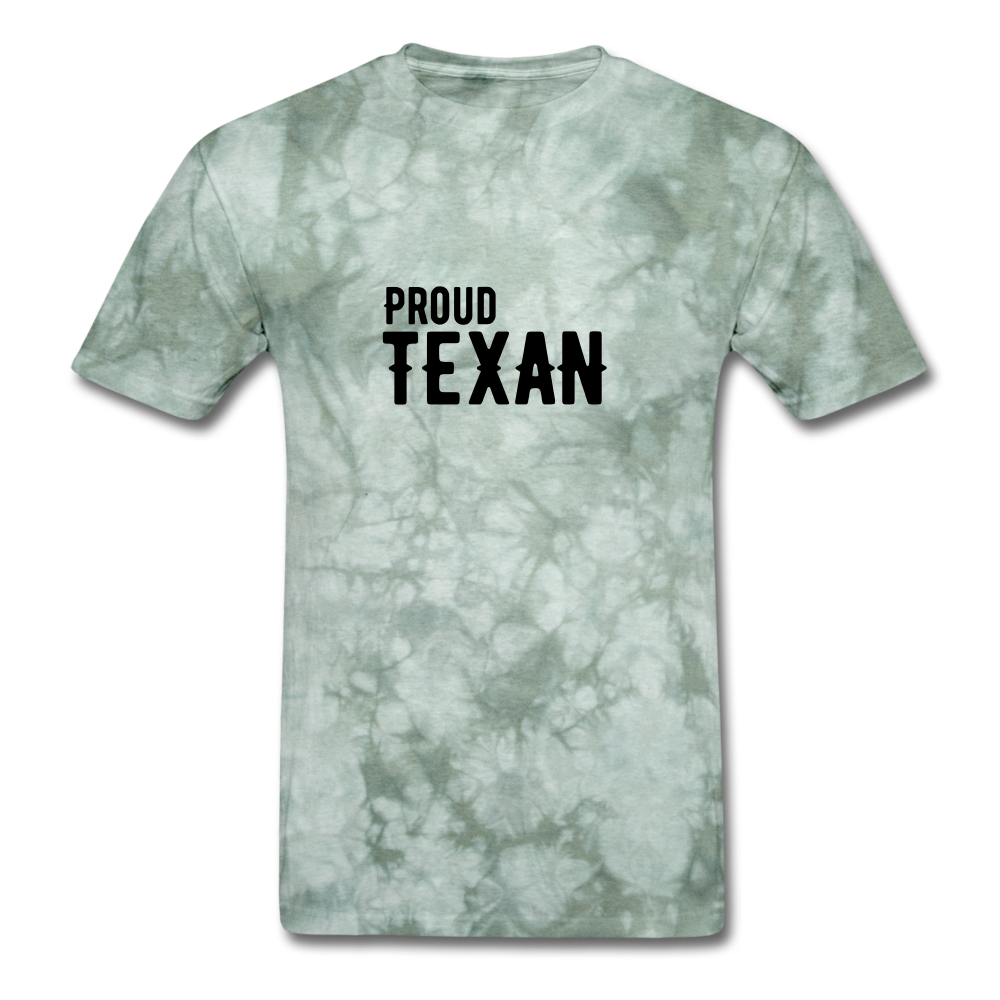 Proud Texan T-Shirt - military green tie dye