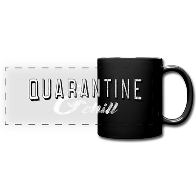 Quarantine & Chill Panoramic Mug - black