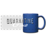Quarantine & Chill Panoramic Mug - royal blue