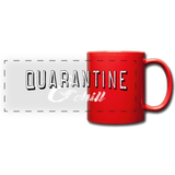Quarantine & Chill Panoramic Mug - red